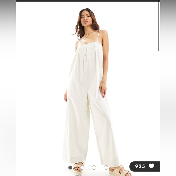 ASOS pleated wide neck jumpsuit - Picture 1 of 5